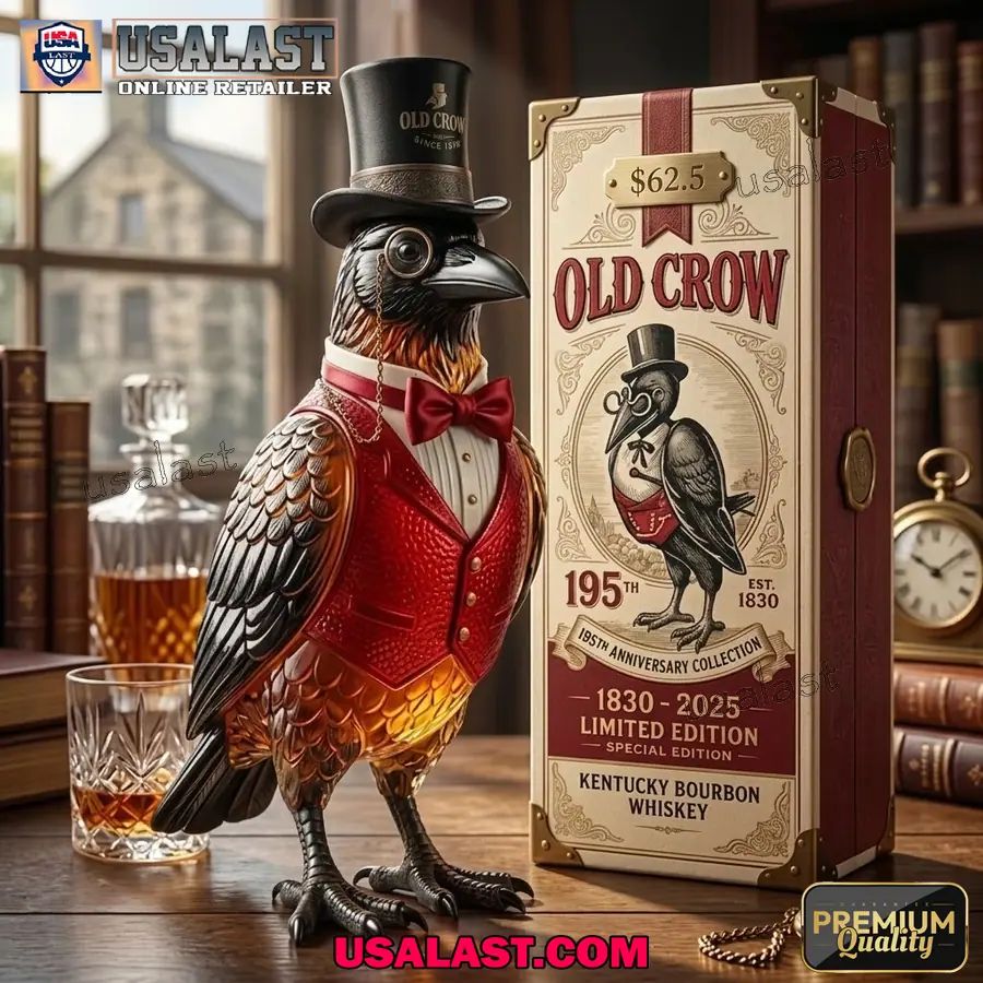 Old Crow 195th Anniversary Whiskey Bottle