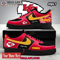 Kansas City Chiefs Custom Name Air Force 1 Sneakers