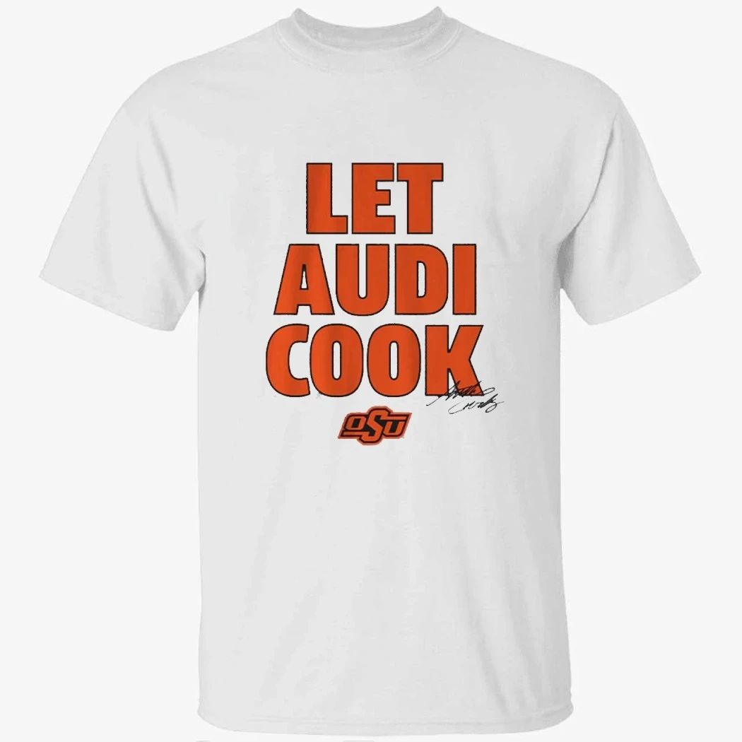 Oklahoma State Basketball Audi Crooks Let Audi Cook Shirt