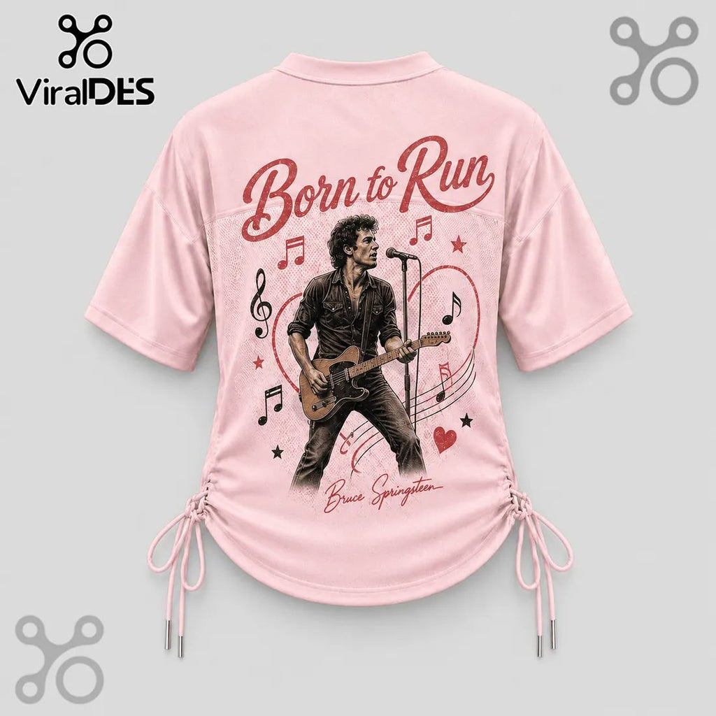 Bruce Springsteen Born to Run Pink Lace-Up Jersey