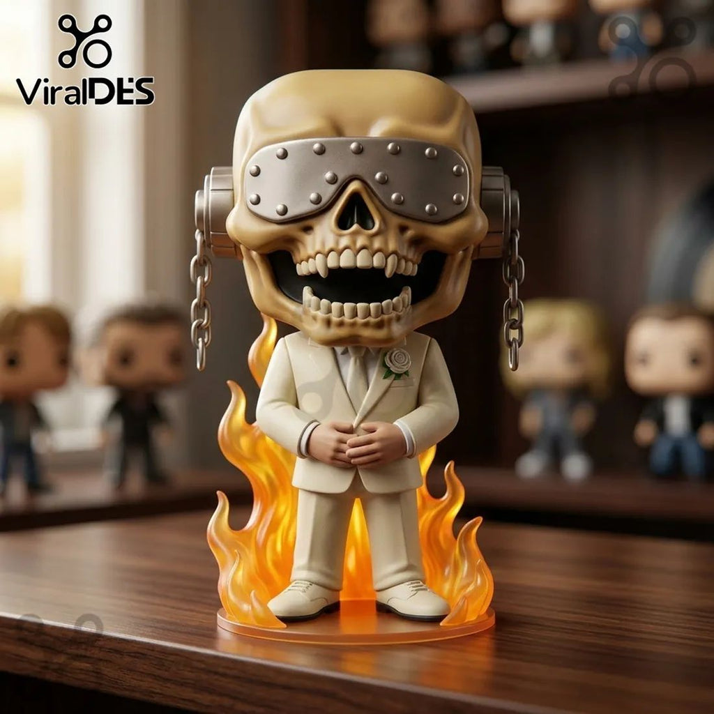 Funko Pop Rocks Megadeth Vic Rattlehead Wedding Suit Sculpted Vinyl Figure