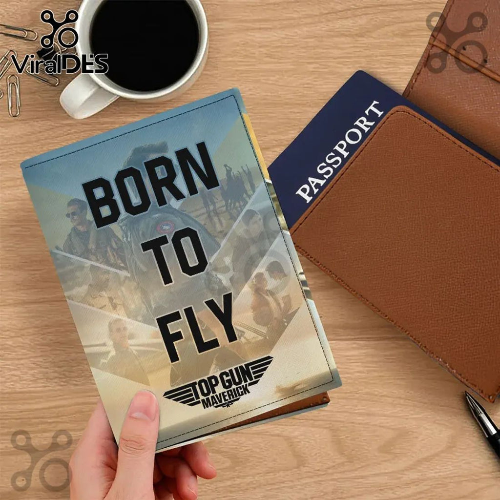 Gun Maverick Movie Fandom Leather Passport Cover