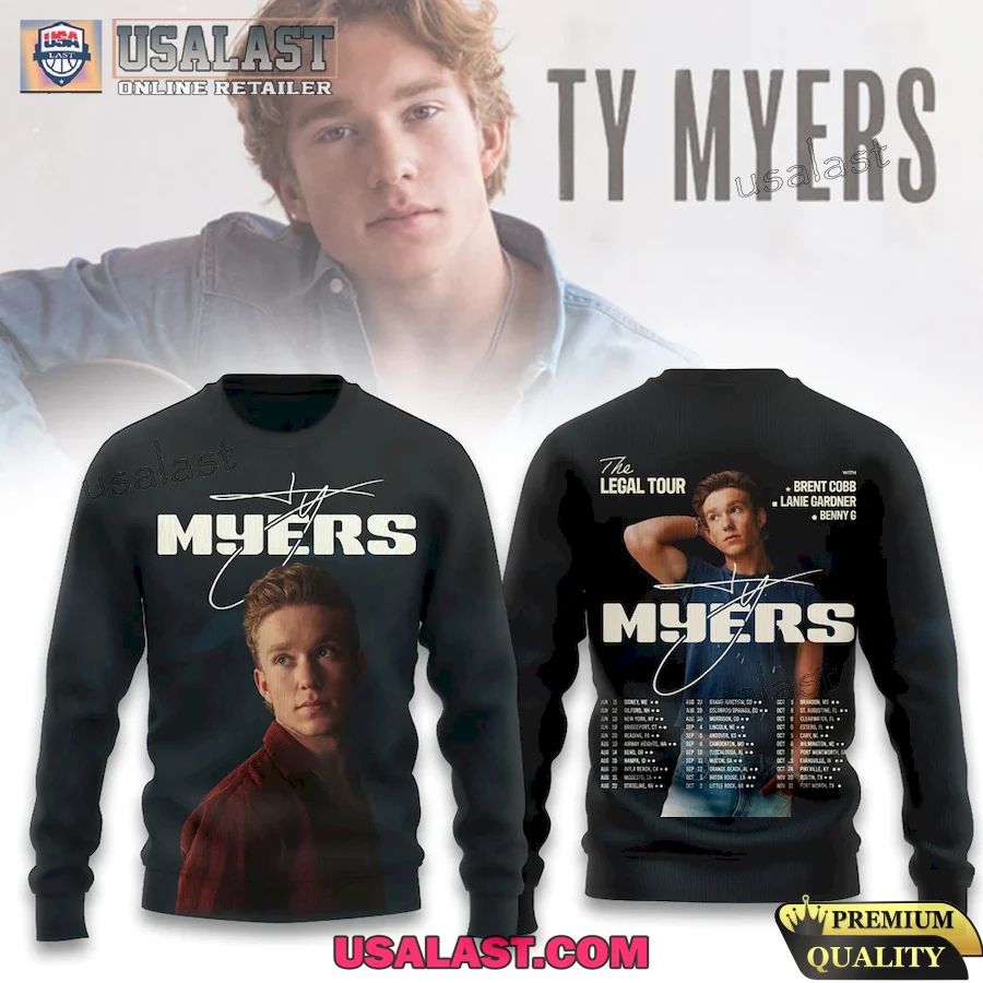 Ty Myers The Legal Tour 2026 Apparel Shirt