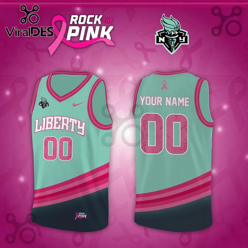 New York Liberty x Rock The Pink 2026 Limited Edition Jersey Tank Top