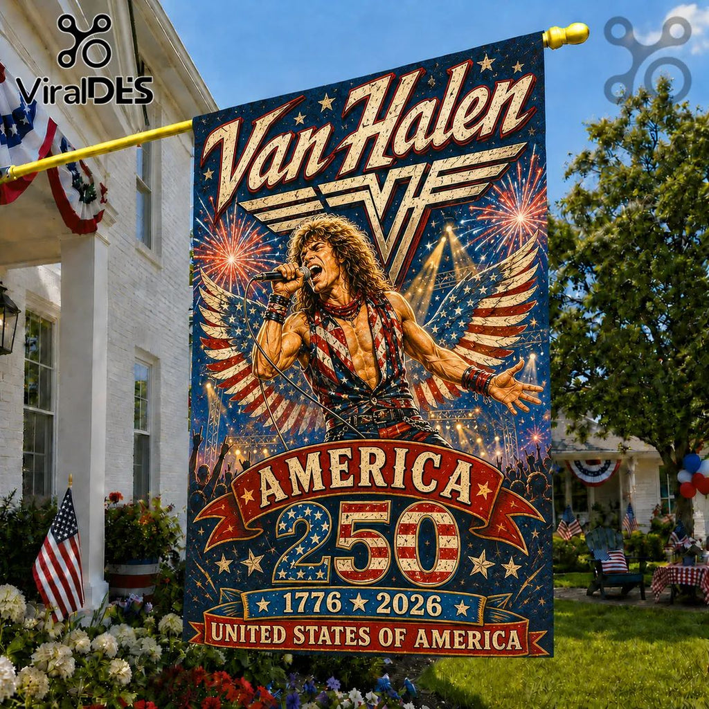 Van Halen x America 250 Years of Freedom 1776-2026 Garden Flag