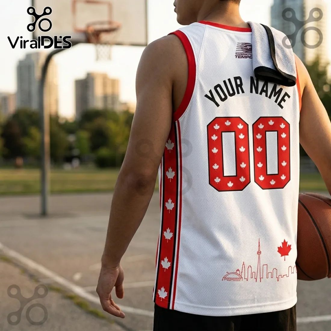 Toronto Tempo Canada Day White Basketball Jersey