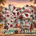Arizona Cardinals Summer Vibes Custom Hawaiian Shirt