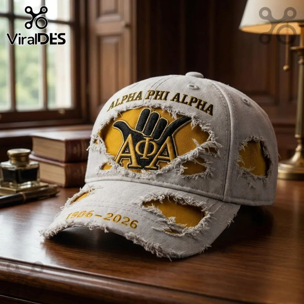 Alpha Phi Alpha 1906-2026 Anniversary Distressed Baseball Cap