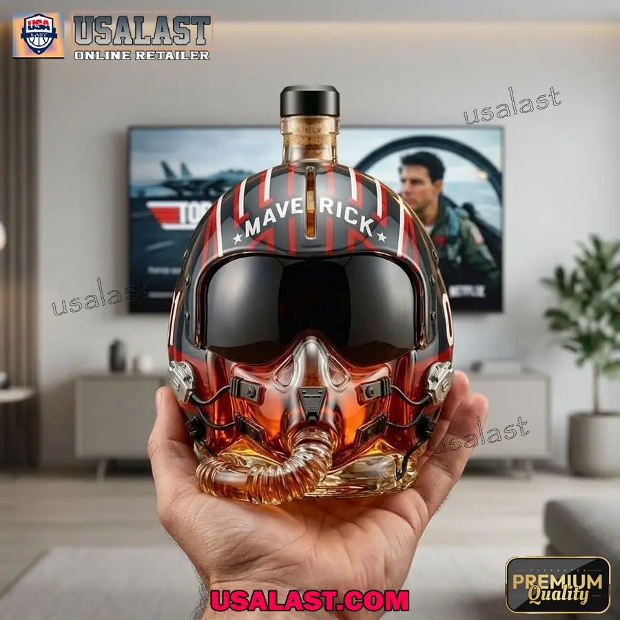 Gun Maverick 40th Anniversary Flight Helmet Decanter