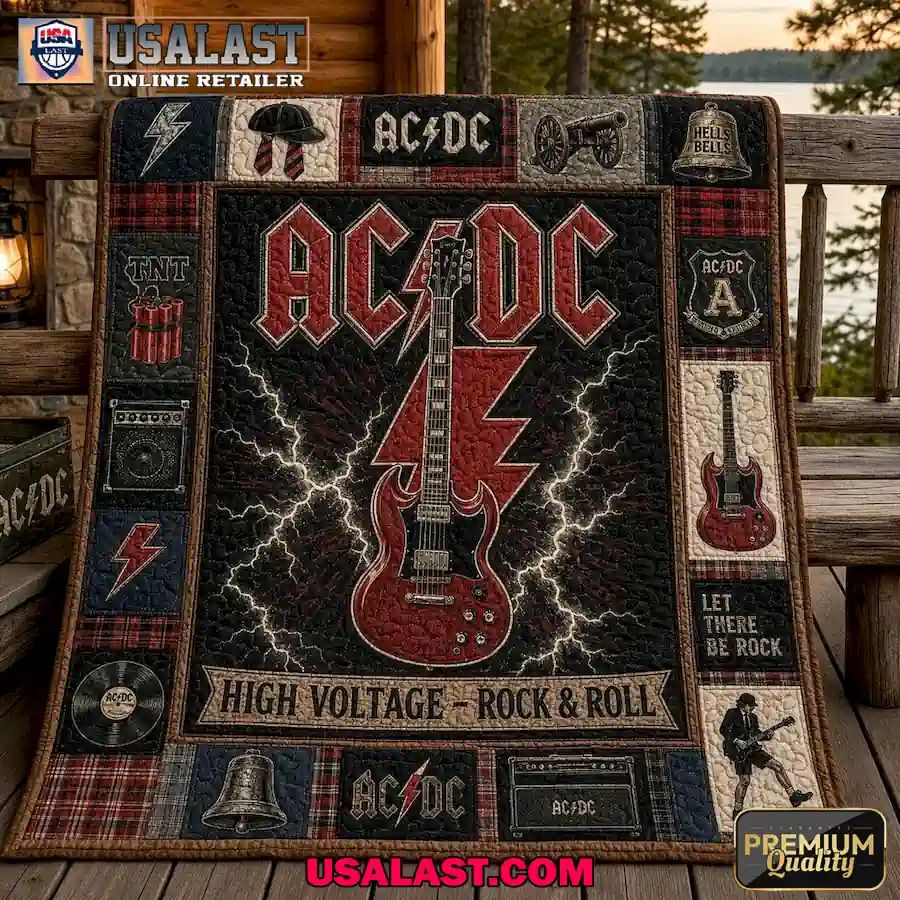AC/DC High Voltage Rock N Roll Quilt Blanket