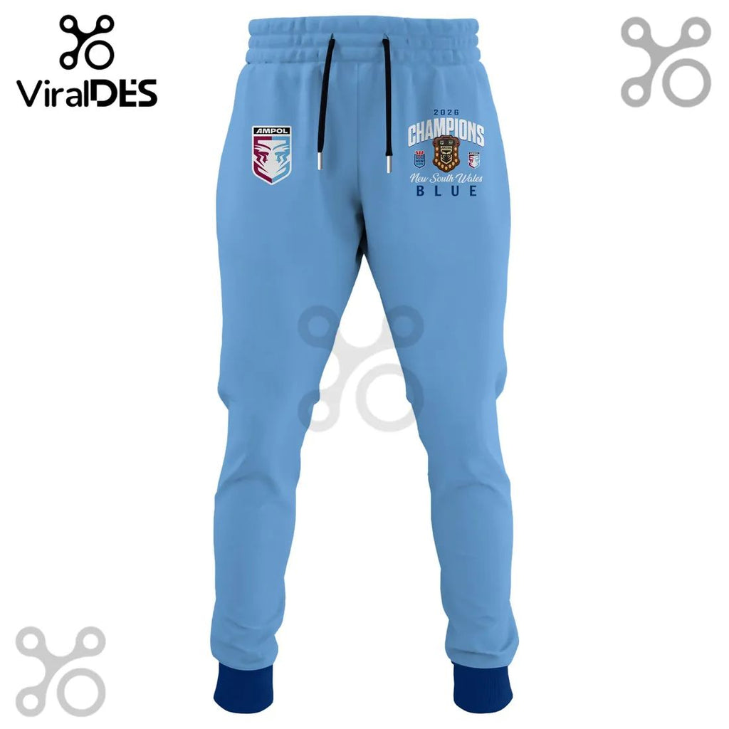 New South Wales Blues 2026 Champions Light Blue Hoodie