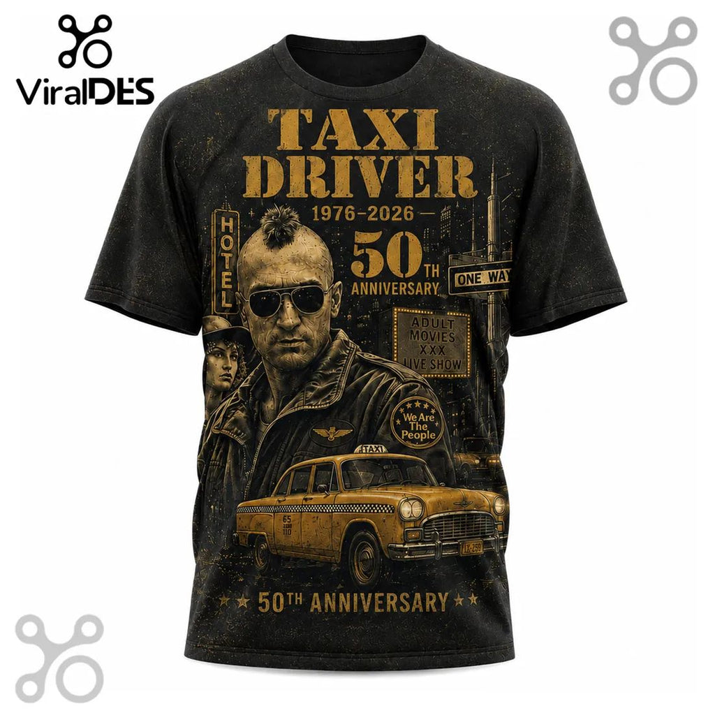 Taxi Driver 50th Anniversary 1976-2026 Travis Bickle T-Shirt