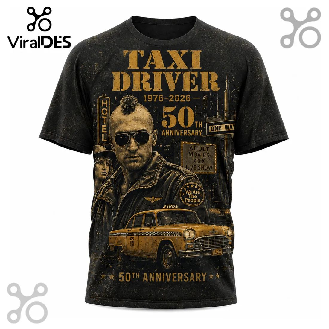 Taxi Driver 50th Anniversary 1976-2026 Travis Bickle T-Shirt