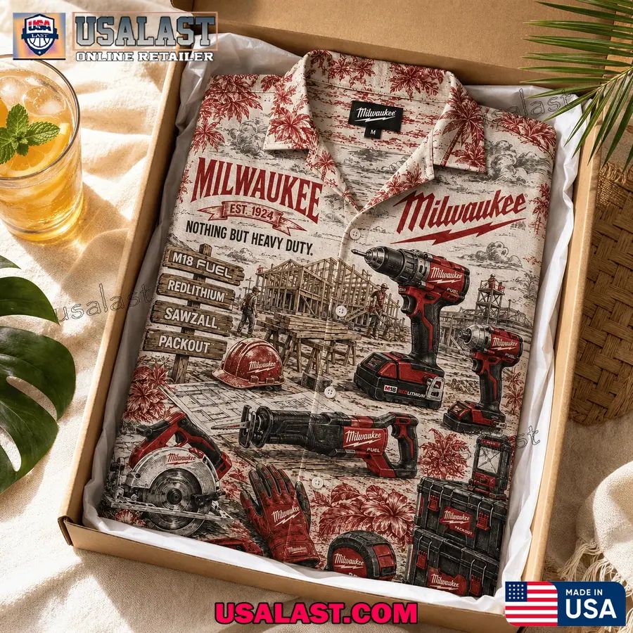 Milwaukee Tool Tropical Vibes Hawaiian Shirt