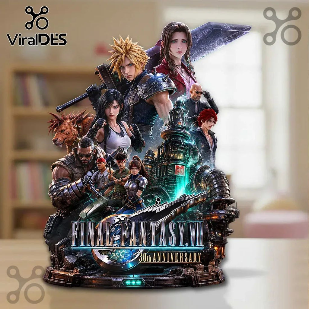 Final Fantasy VII 30th Anniversary Sculpted Diorama Plaque