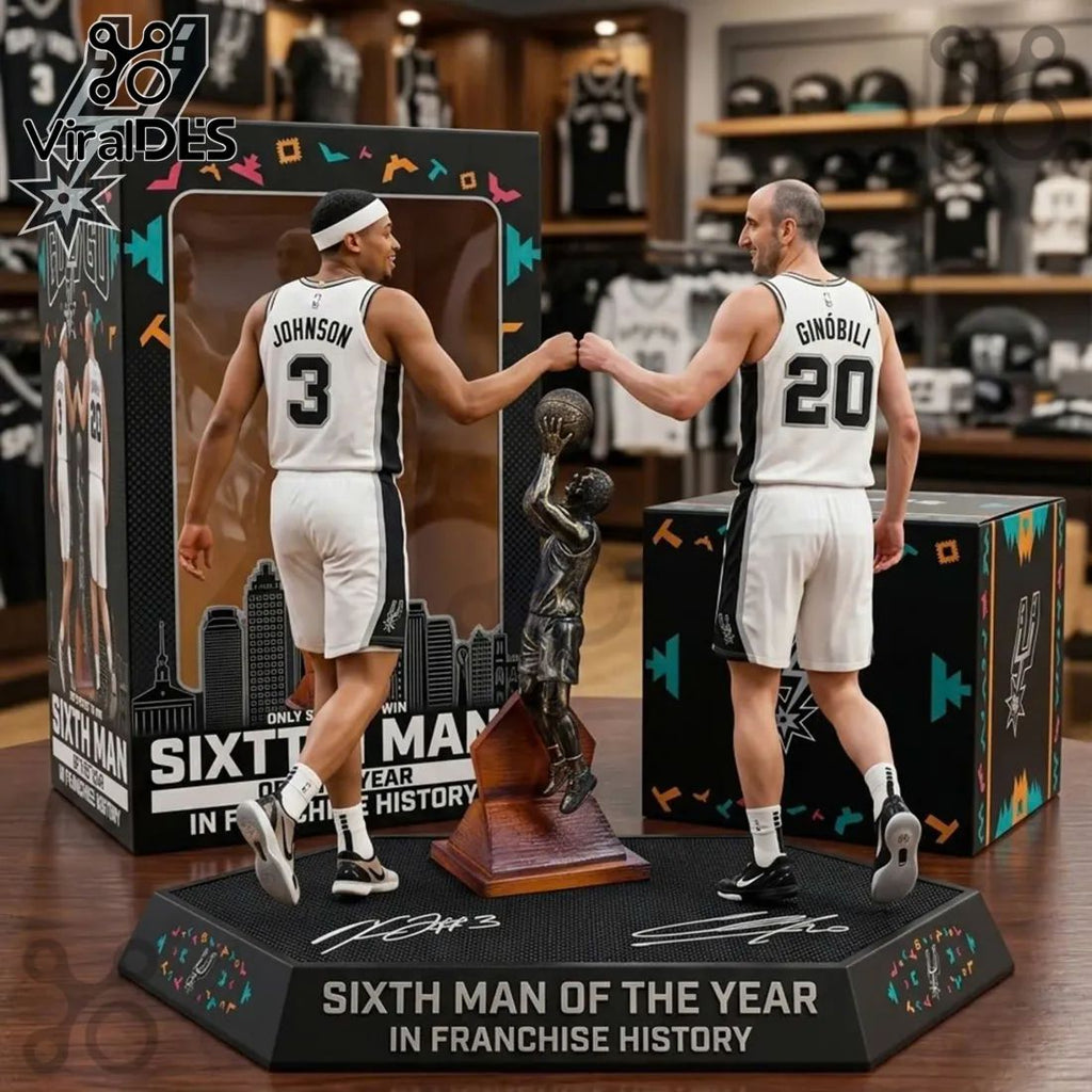 San Antonio Spurs NBA Sixth Man of the Year Acrylic Plaque