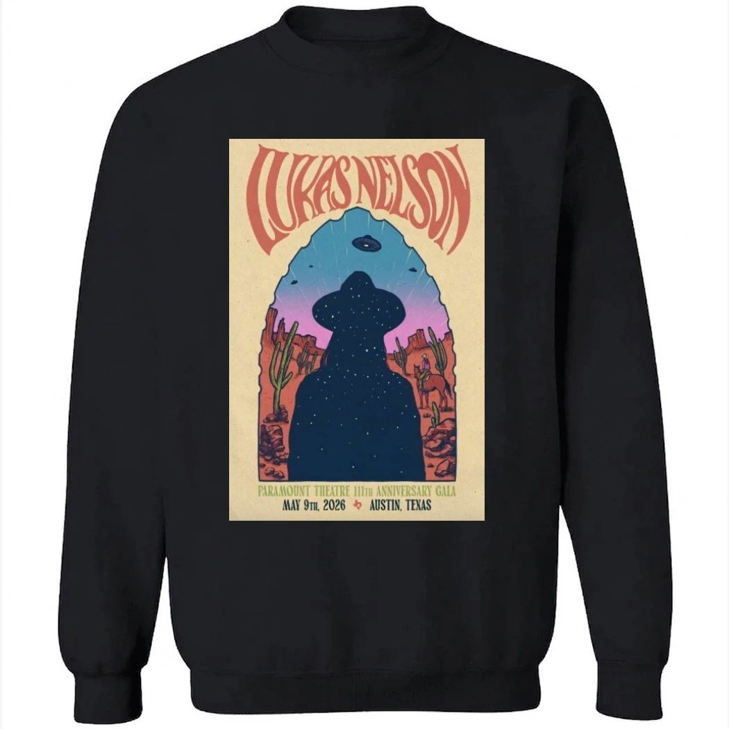 Lukas Nelson May 9 2026 Paramount Theatre, Austin TX Poster Shirt