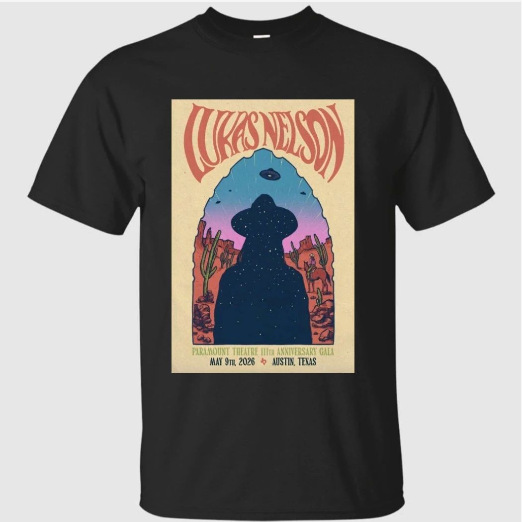 Lukas Nelson May 9 2026 Paramount Theatre, Austin TX Poster Shirt
