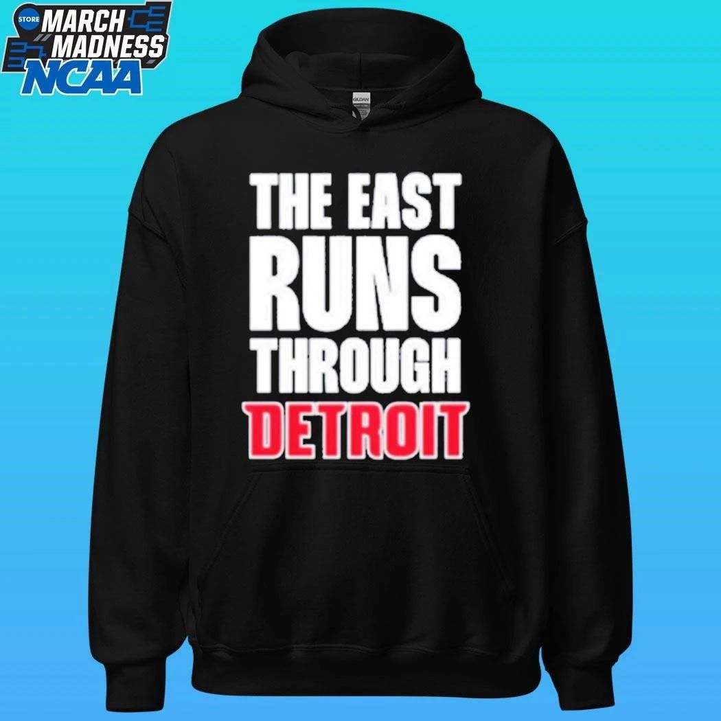 The East Runs Through Detroit Pistons Shirt