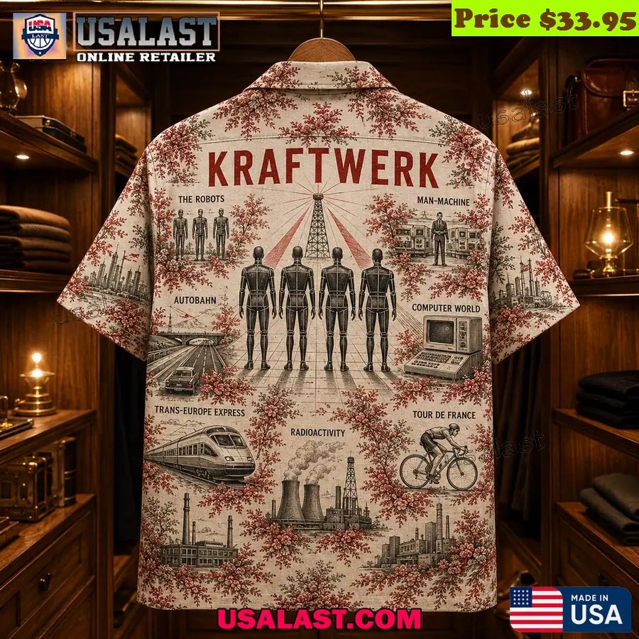 Kraftwerk Electronic Band Retro Hawaiian Shirt