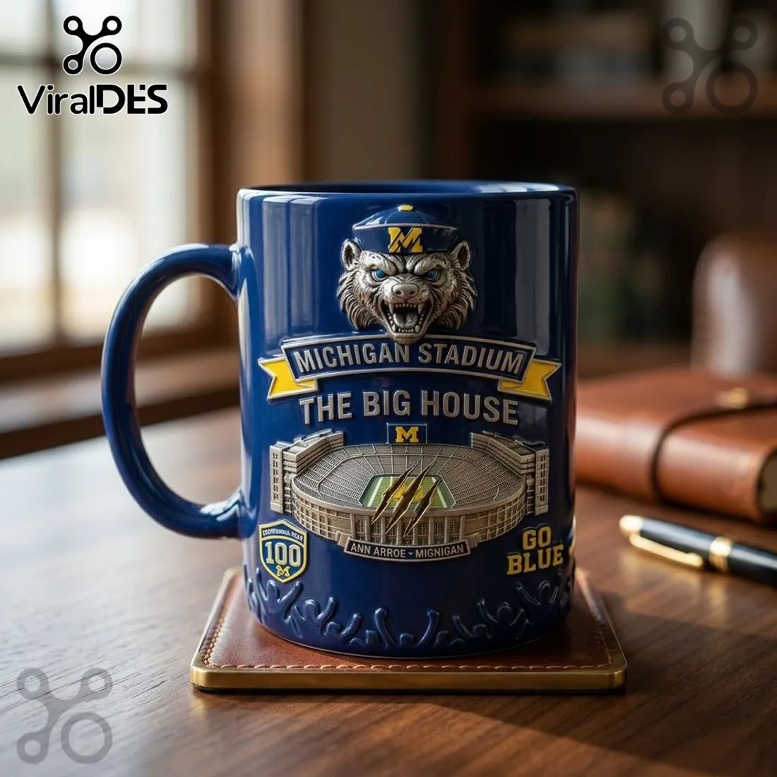 Michigan Wolverines The Big House Stadium Coffee Mug