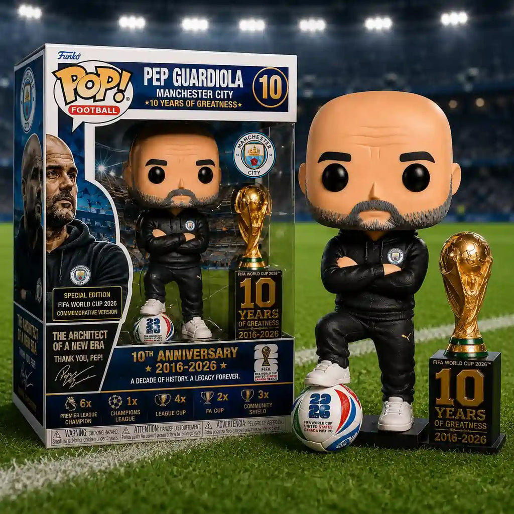 Man City Pep Guardiola 10 Years of Greatness Retirement Edition POP! Figure