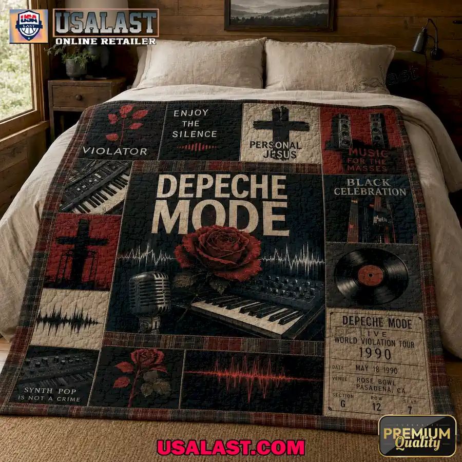 Depeche Mode Iconic Symbol Edition Quilt Blanket