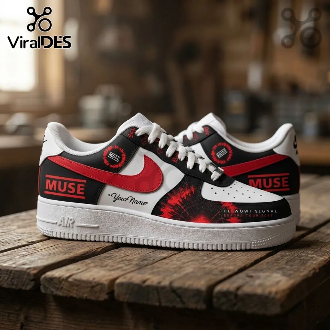 Muse x The Wow! Signal Europa Tour 2026 Custom Air Force 1 Sneakers