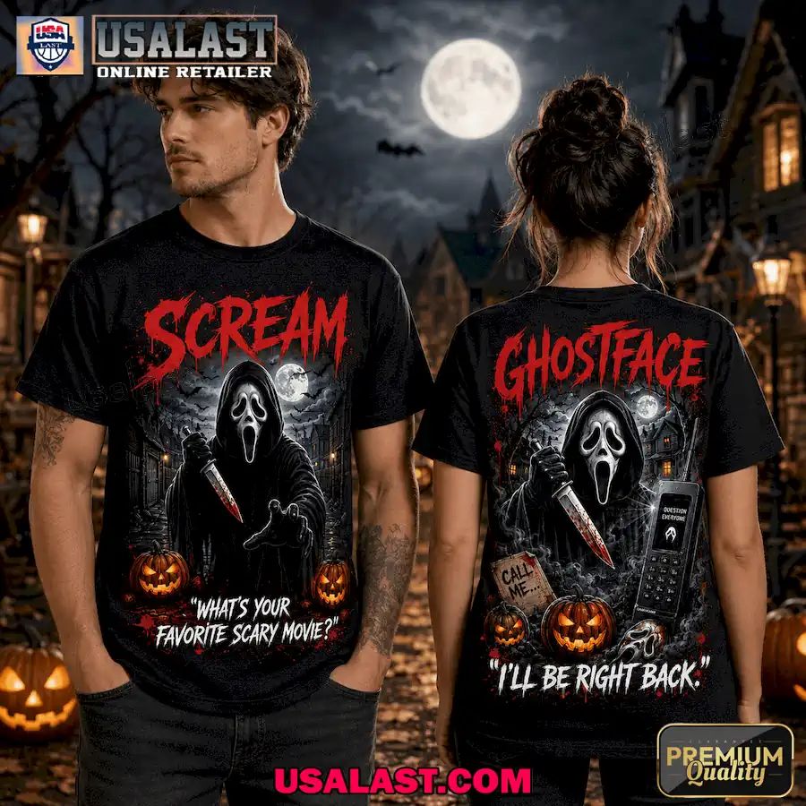 Scream Ghostface Halloween 3D Tee Shirt