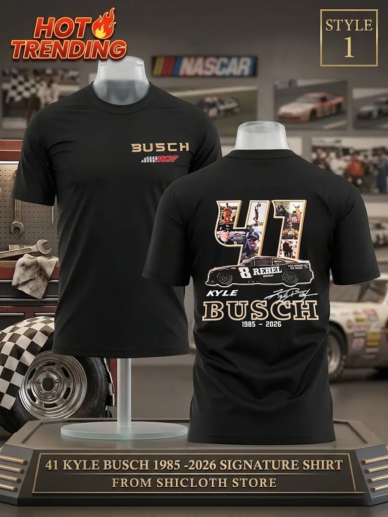 41 Kyle Busch 1985 2026 Signature Shirt