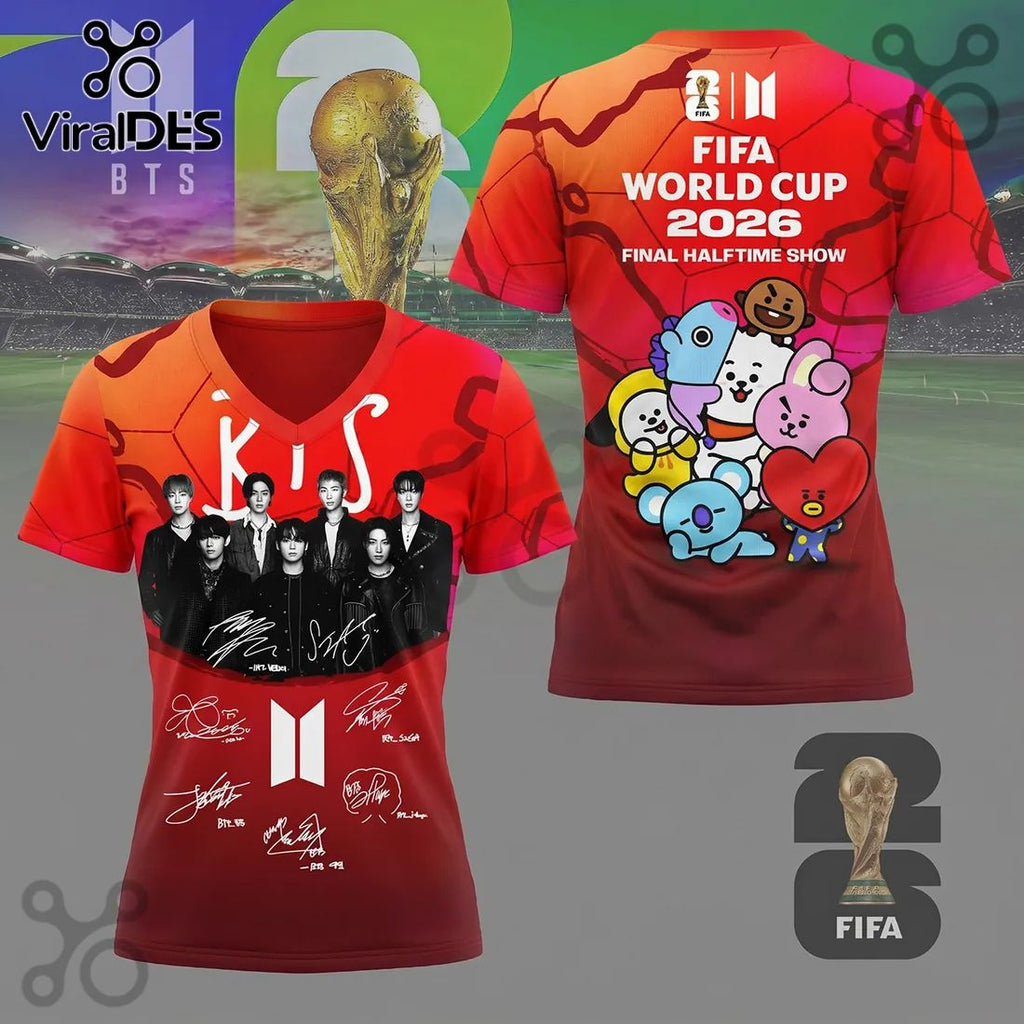 BTS World Cup 2026 Halftime Show Gradient Hoodie