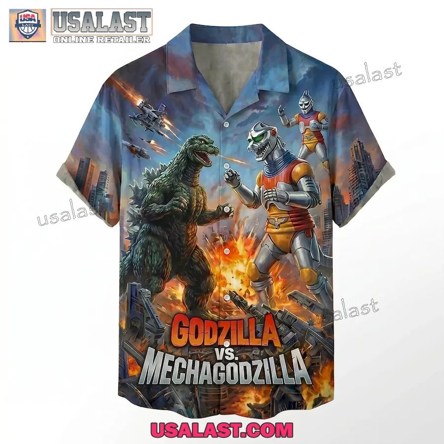 Godzilla Vs Mechagodzilla Premium Hawaiian Shirt