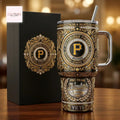 Pittsburgh Pirates Luxury Gold Embellished 40oz YETI Handled Tumbler