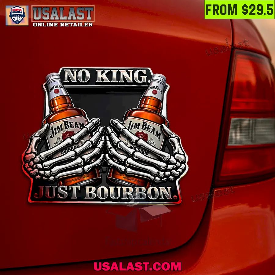 Rat Fink No King Drink Straight Car Name Badge
