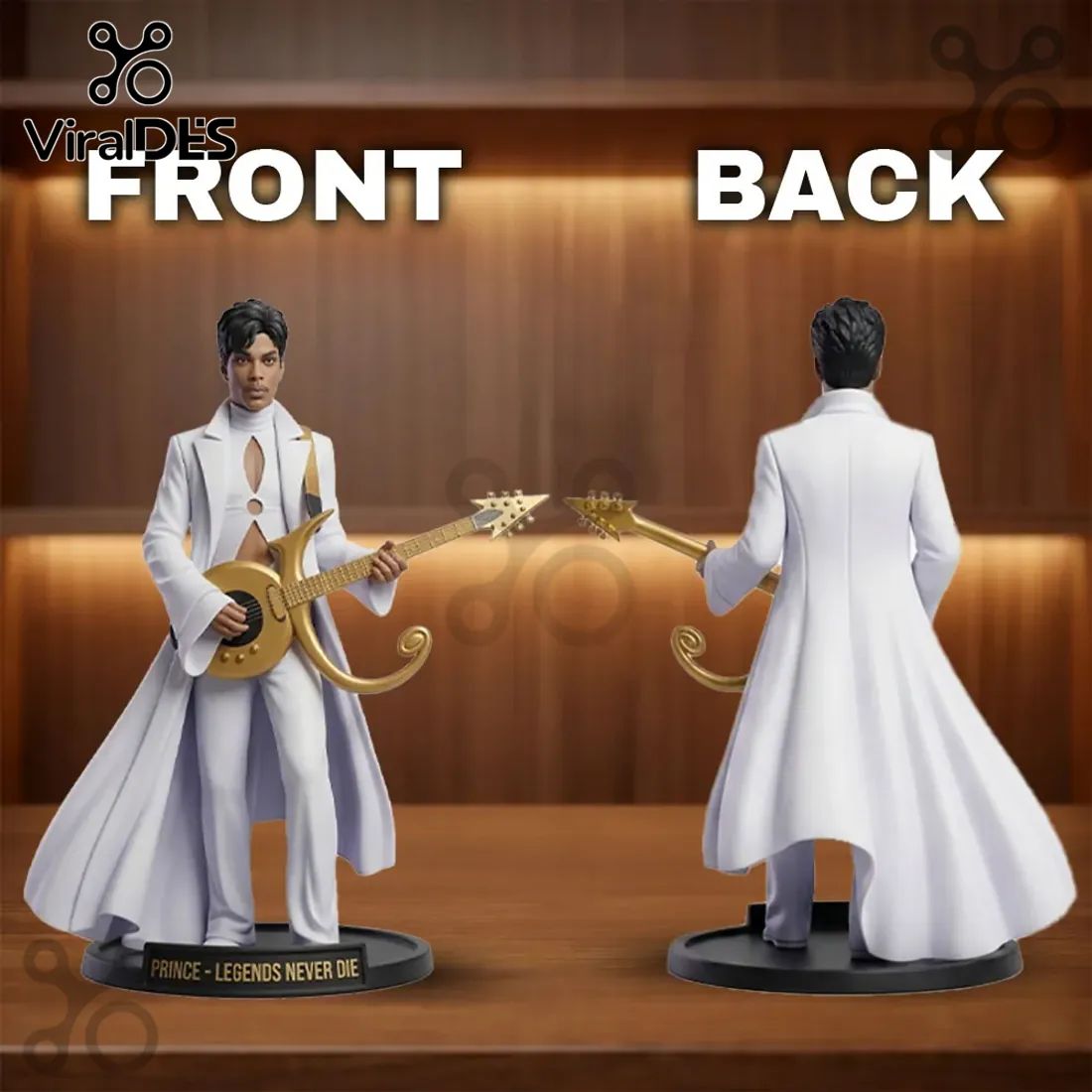 Prince Intergalactic Edition Gold Cloud Guitar Vinyl Figure