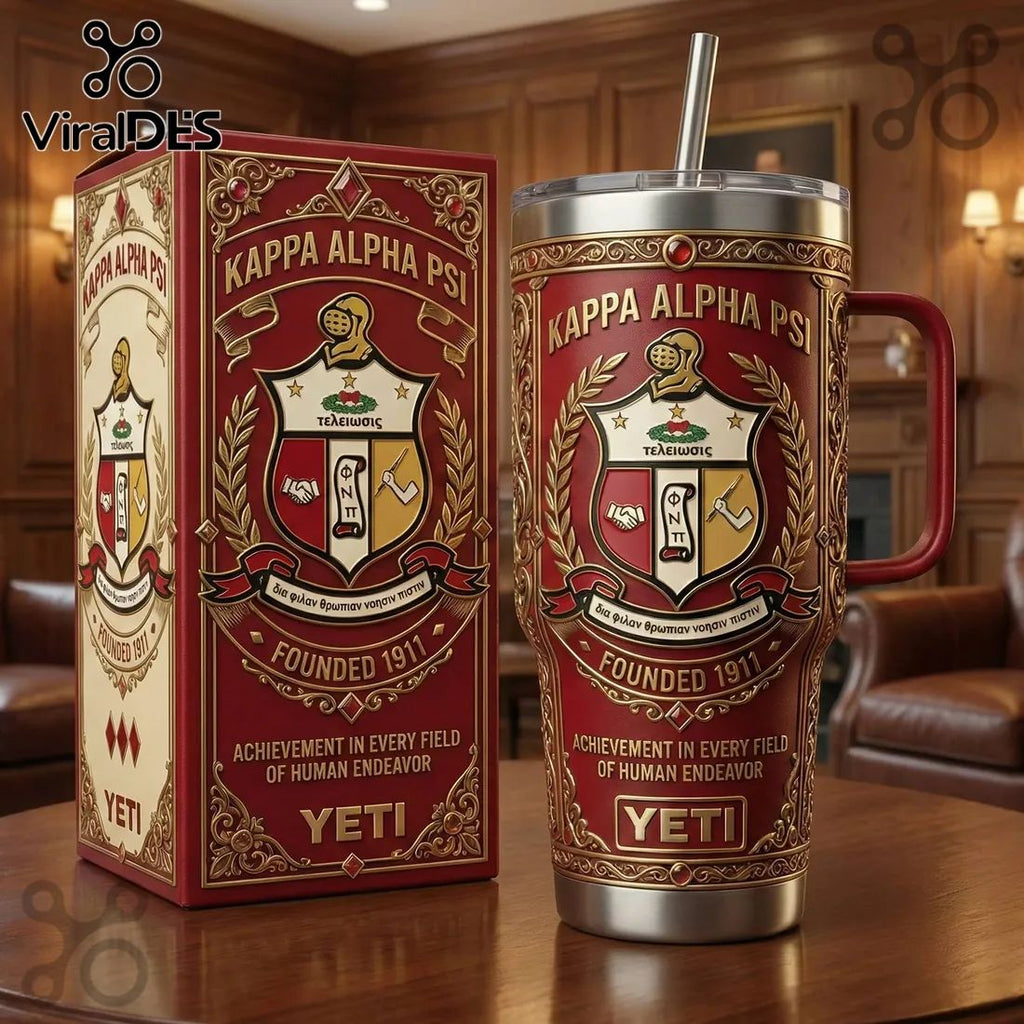 Yeti x Kappa Alpha Psi 40oz Stanley Tumbler