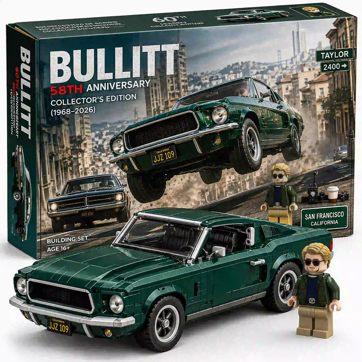 Bullitt 58th Anniversary Fastback 1968?2026 Collector Building Set