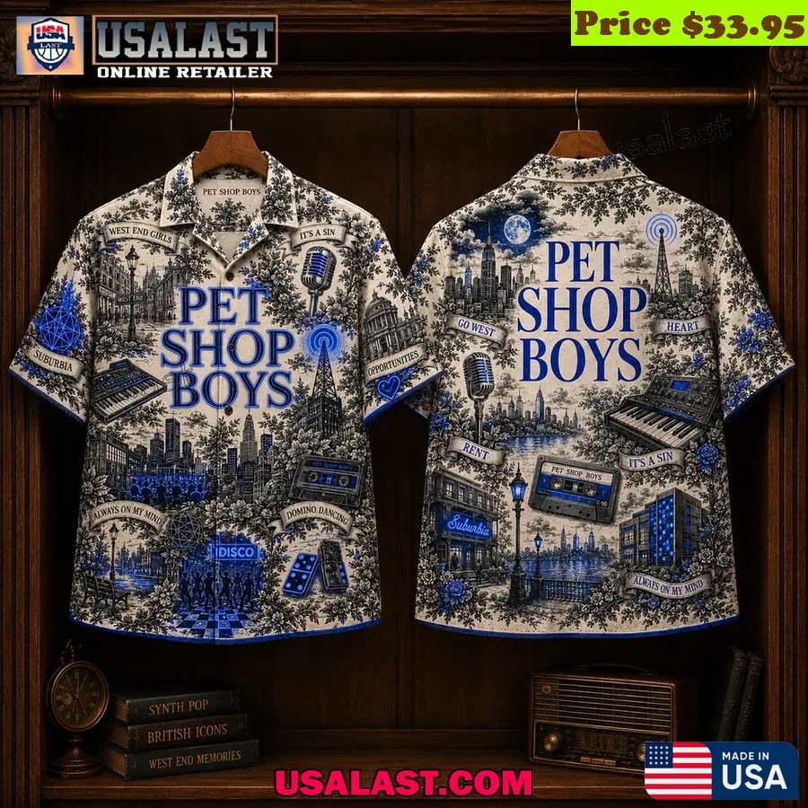 Pet Shop Boys Synth Pop Band Hawaiian Shirt
