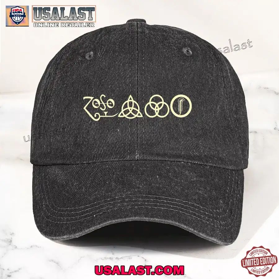 Led Zeppelin ZoSo Symbols Minimalist Denim Cap