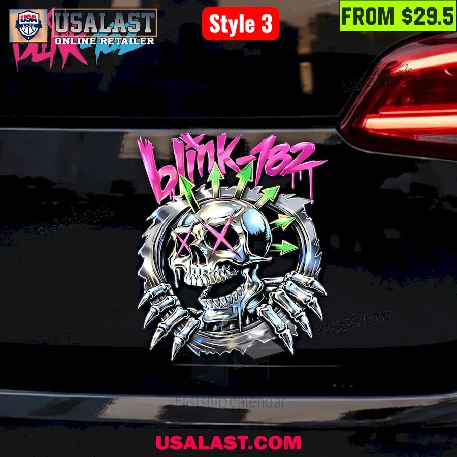 Blink-182 Edition Car Name Badge New Style