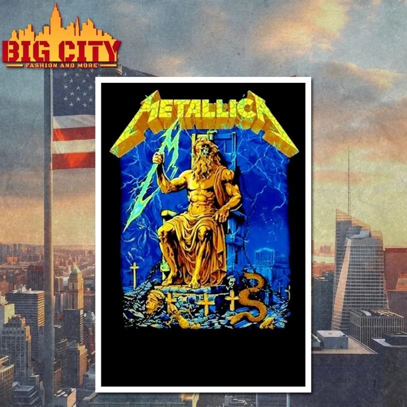 Metallica M72 Athens 2026 Main Show Poster For Greece Cover Zeus Electric Chair At Olympic Stadium On Saturday May 9 2026 Shirt