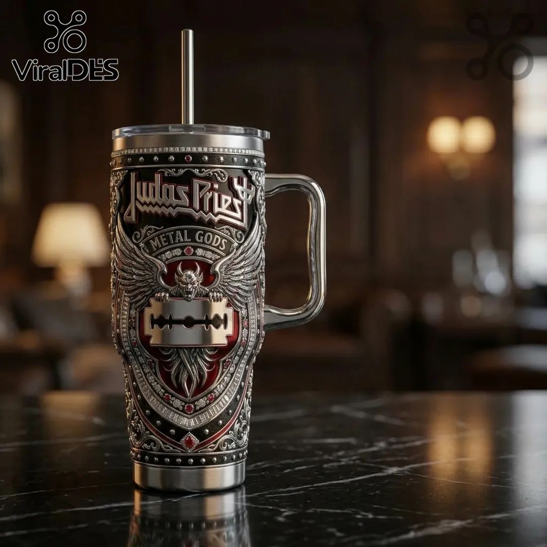 Judas Priest Metal Gods Legacy Edition 40oz Stanley Tumbler