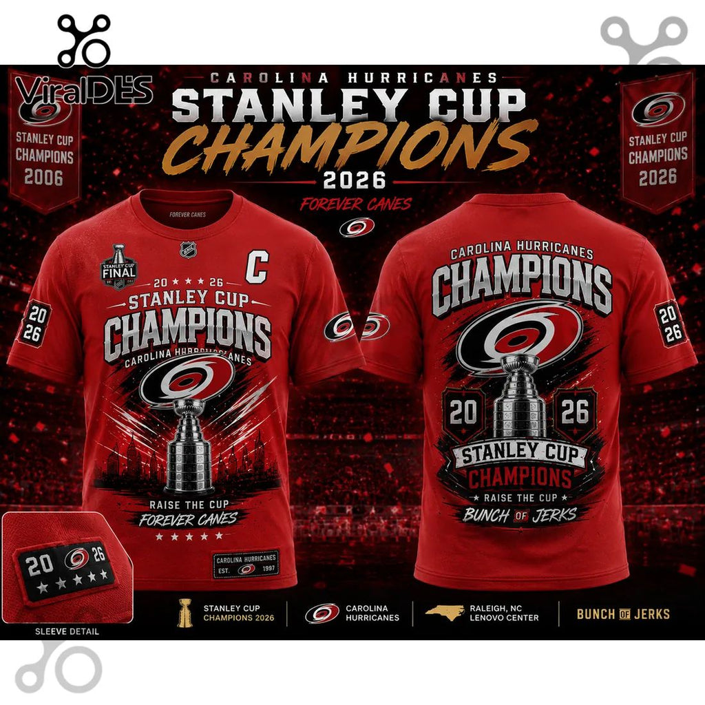 Carolina Hurricanes 2026 Stanley Cup Champions Pullover Hoodie