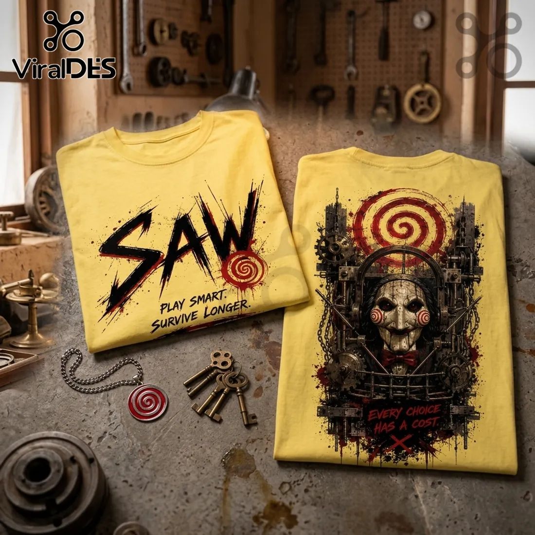 SAW Horror Movie Halloween T-Shirt 2026
