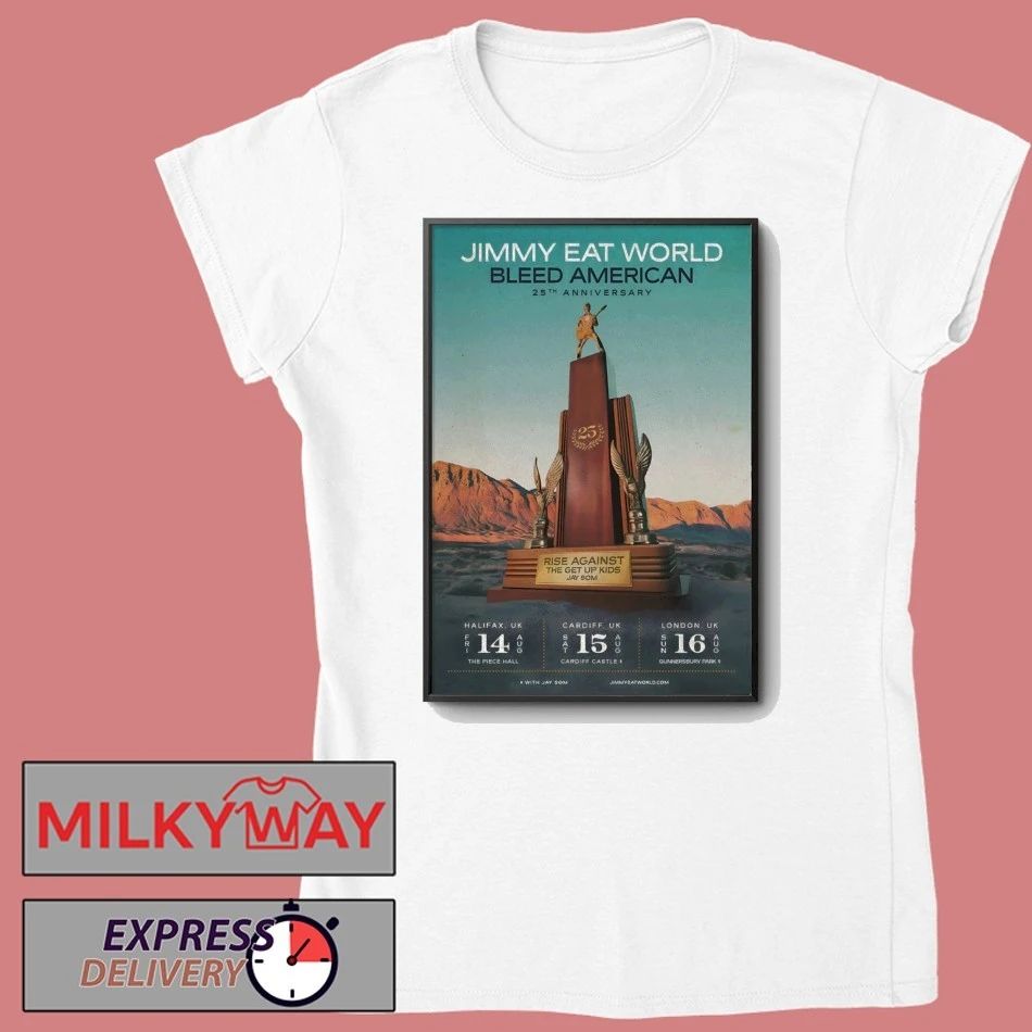 Jimmy Eat World Aug 16 2026 London UK Poster shirt
