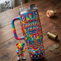 Grateful Dead 61 Years Anniversary Tie-Dye Collectible Travel Tumbler