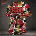 Rush Band Spirit Of Radio Starman Multi Color Distressed T-Shirt