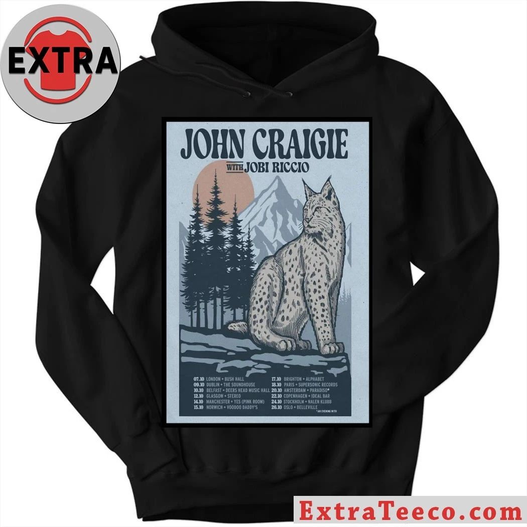 John Craigie With Jobi Riccio Europe Tour 2026 Poster Shirt
