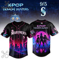 Seattle Mariners K-Pop Demon Hunters Neon Jersey