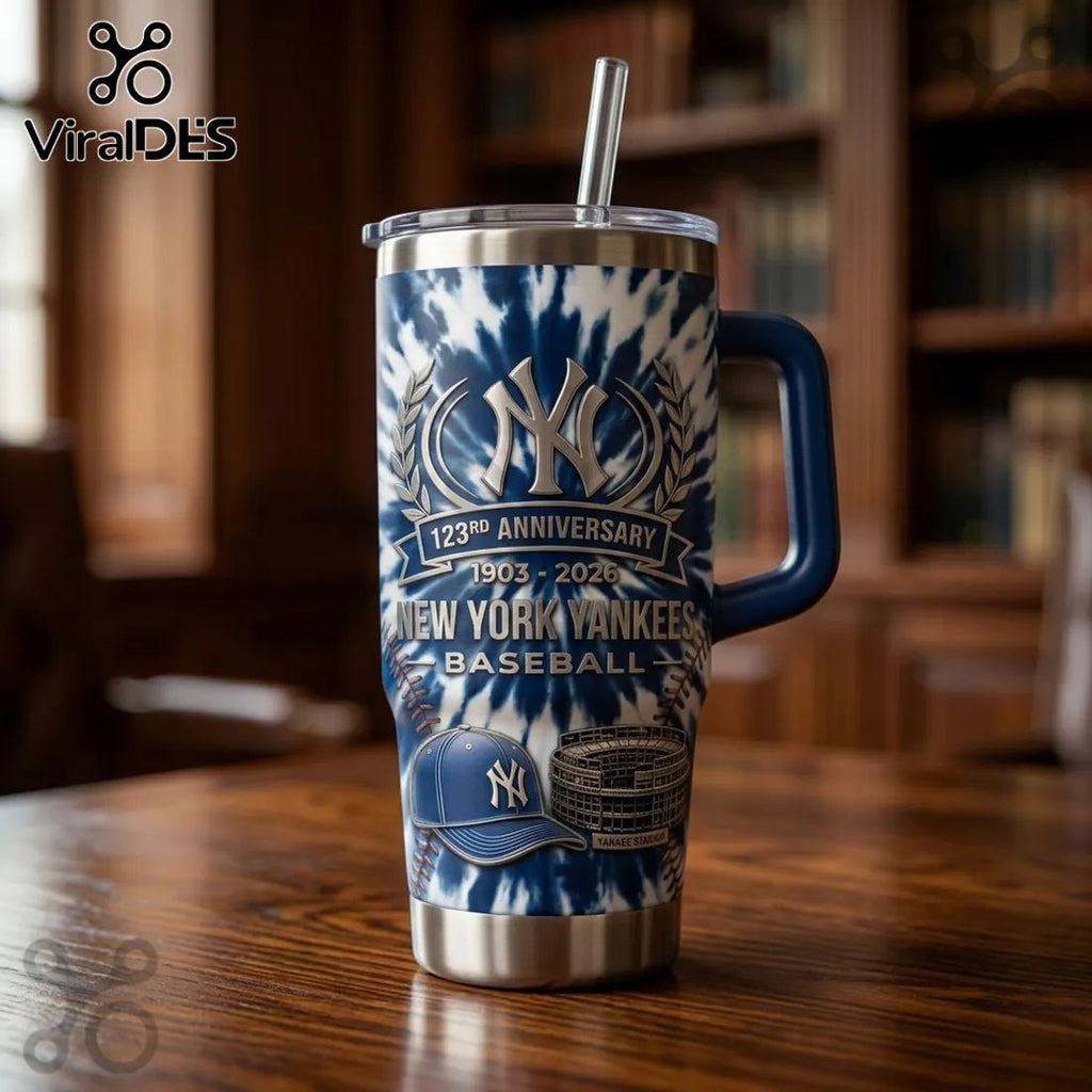 YETI x New York Yankees 123rd Anniversary Stainless Steel Tumbler